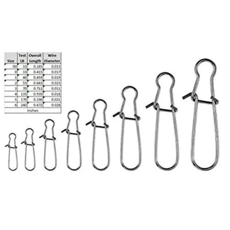 Spro 33 lbs Duo Lock Snap Fishing Lure, Black - Size 0 SDLSB-0-11